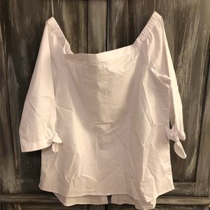 White off the shoulder blouse